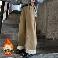 Pantalones acolchados de pana para niños de invierno