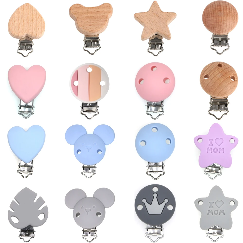 Variedad de colores y formas en clips decorativos DIY