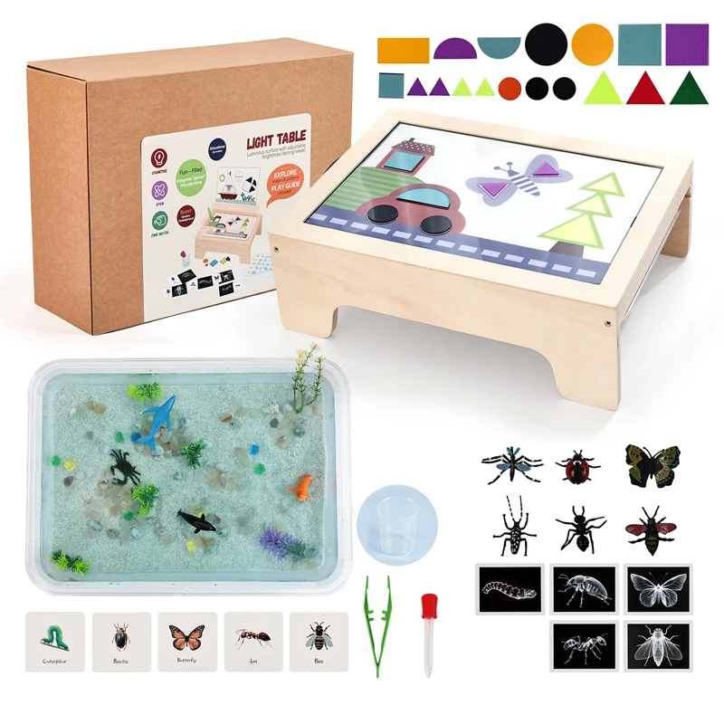 Luz nocturna Montessori con luz sensible y tablero fluorescente - imagen 3