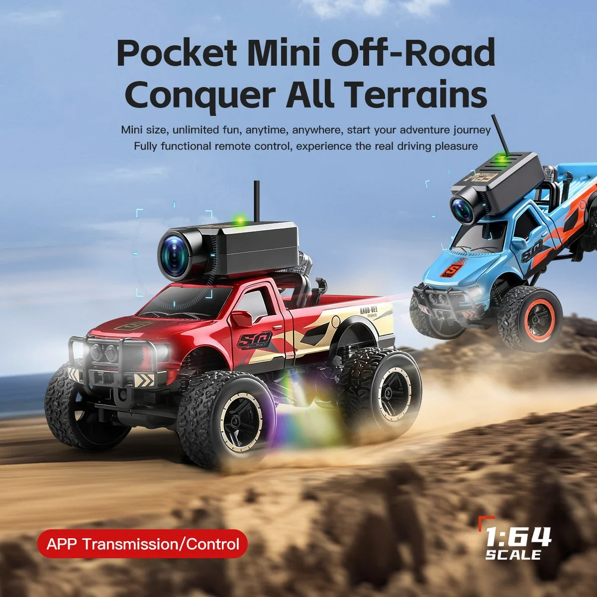 Coche RC teledirigido con cámara WiFi para niños - imagen 4