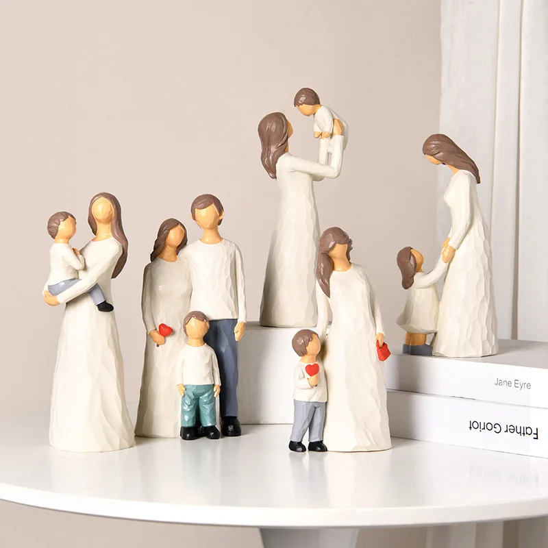 Adorno de resina artesanal para hogar, figura ligera de lujo - imagen 5