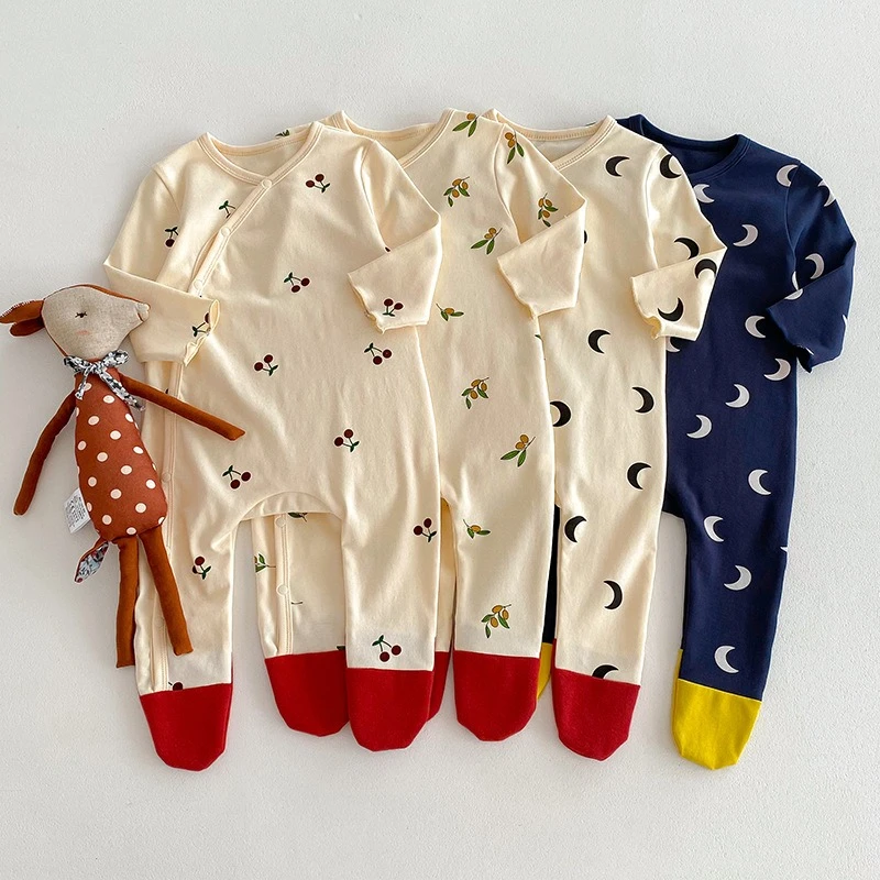 Pelele bebé de manga larga con patas – unisex para entretiempo - imagen 2