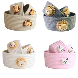 Cesta de almacenamiento infantil con animales – Organizador para juguetes o colada