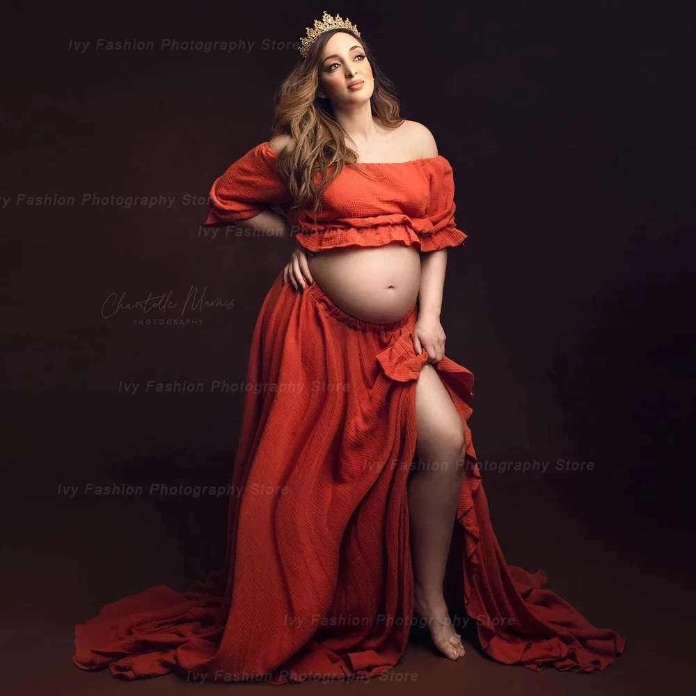 Vestido de maternidad bohemio maxi para playa y Baby Shower - imagen 5