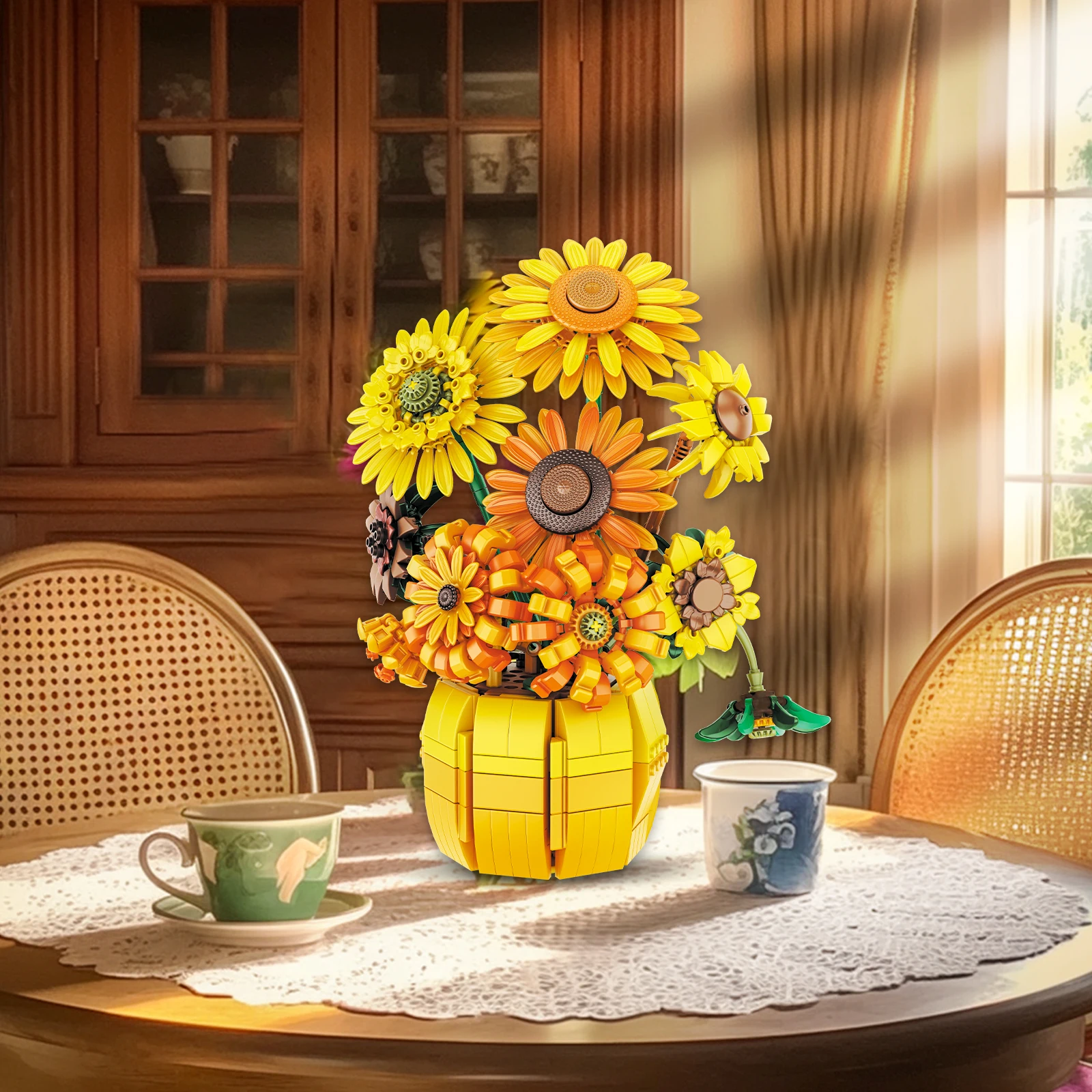 Bloques de construcción girasoles educativos para niños - imagen 5