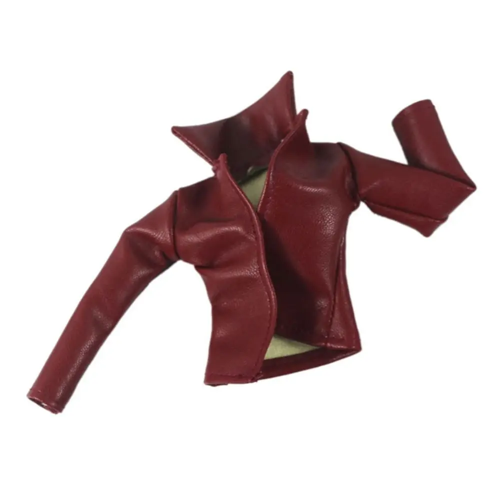 Chaqueta de cuero PU para muñecas BJD, estilo motero - imagen 5
