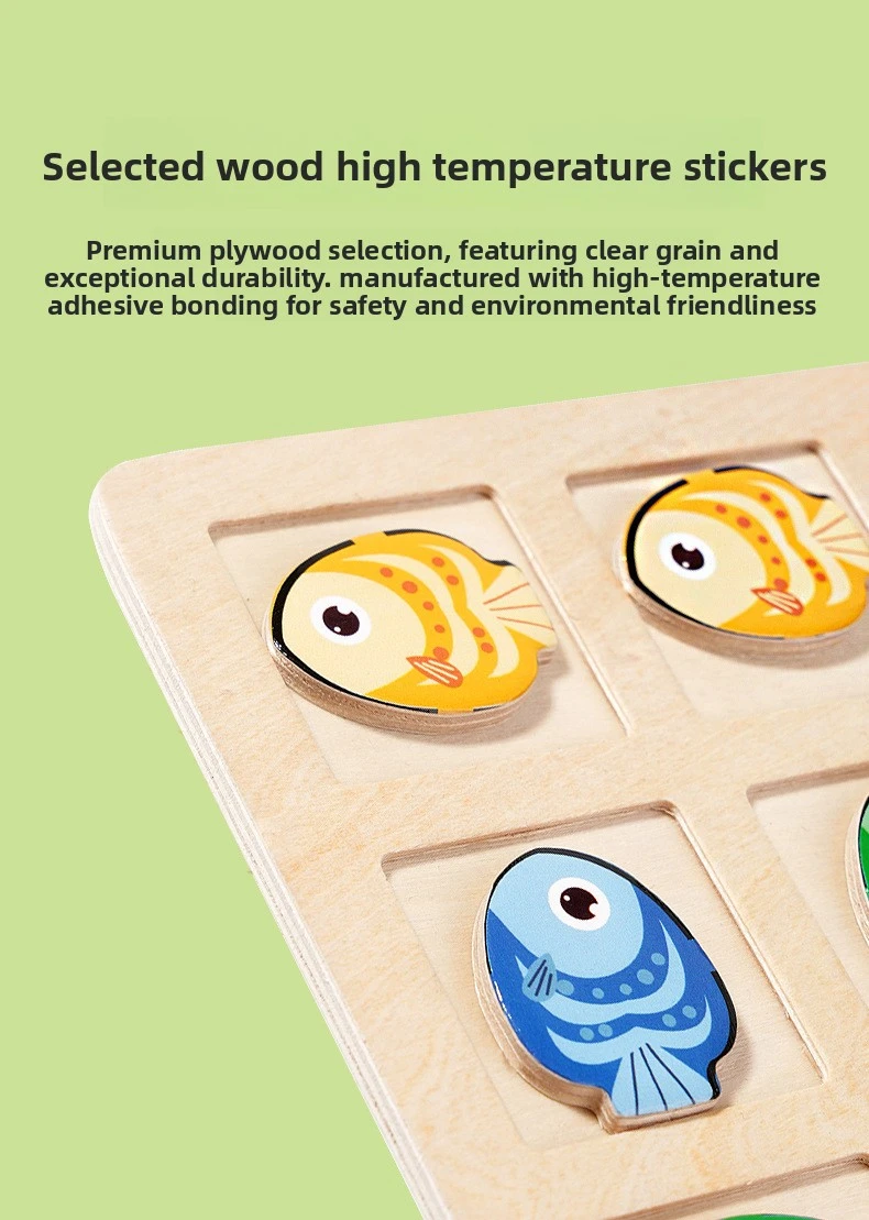 Piezas del juego Montessori separadas