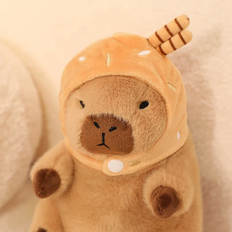 Peluche capibara en estilo kawaii