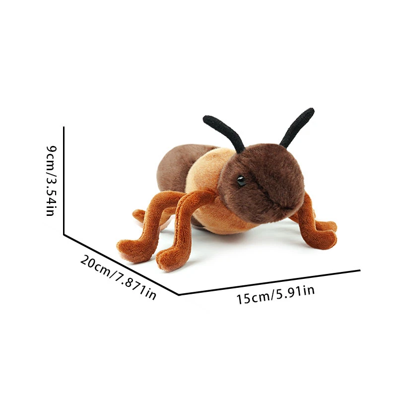 Peluche de insectos realista surtido: mariposa, hormiga y abeja - imagen 4