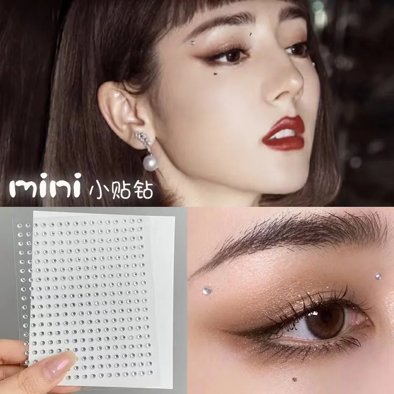 Pegatinas de diamantes para maquillaje facial y de ojos – cristal - imagen 3