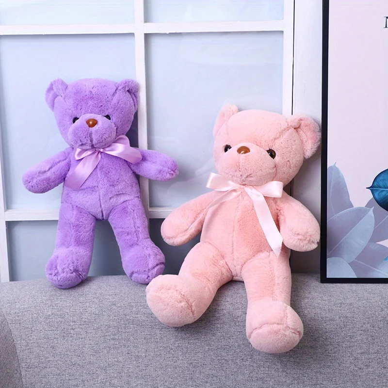 Peluche oso multicolor suave para regalar en Navidad y decorar - imagen 4