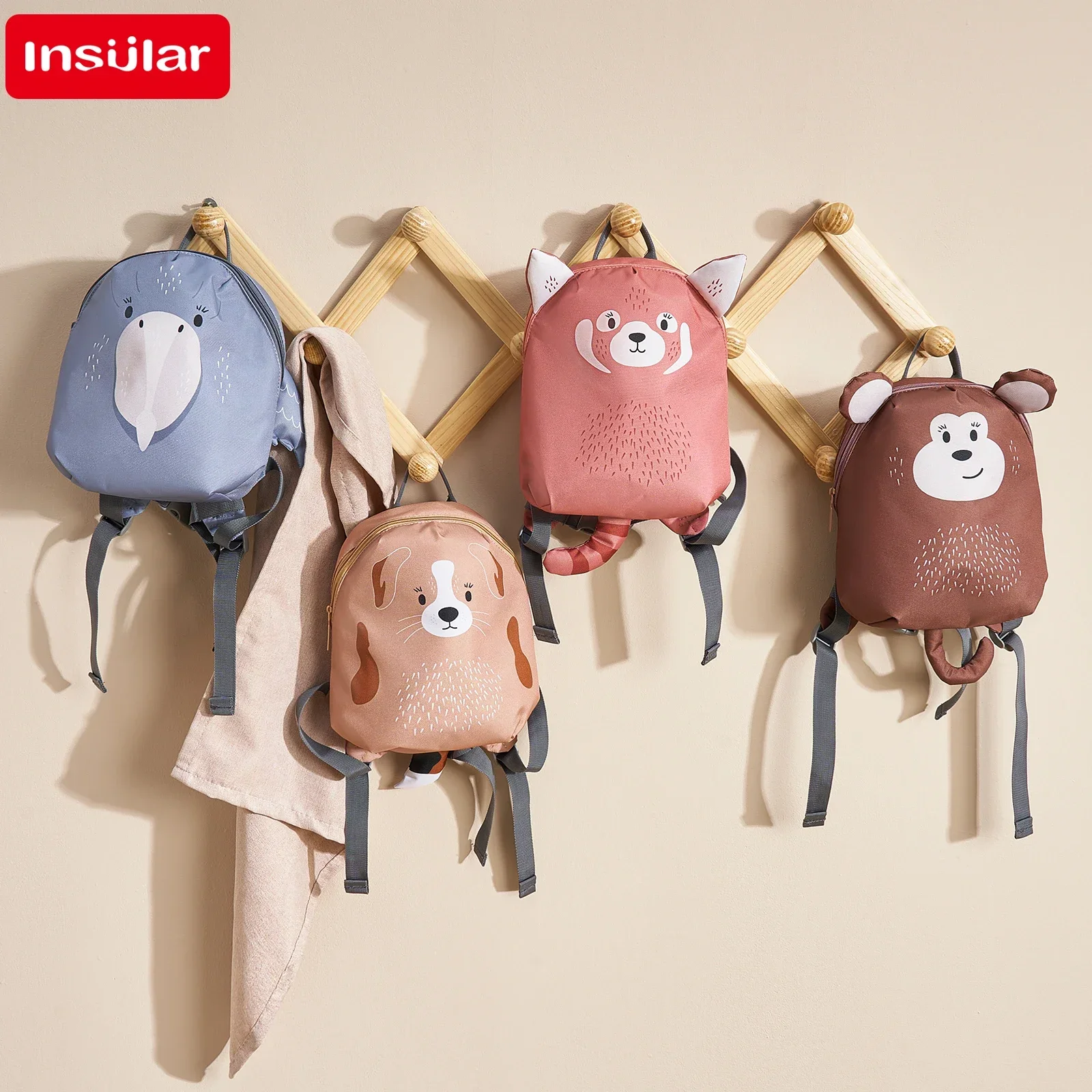 Mochila antipérdida para guardería con motivos de animales