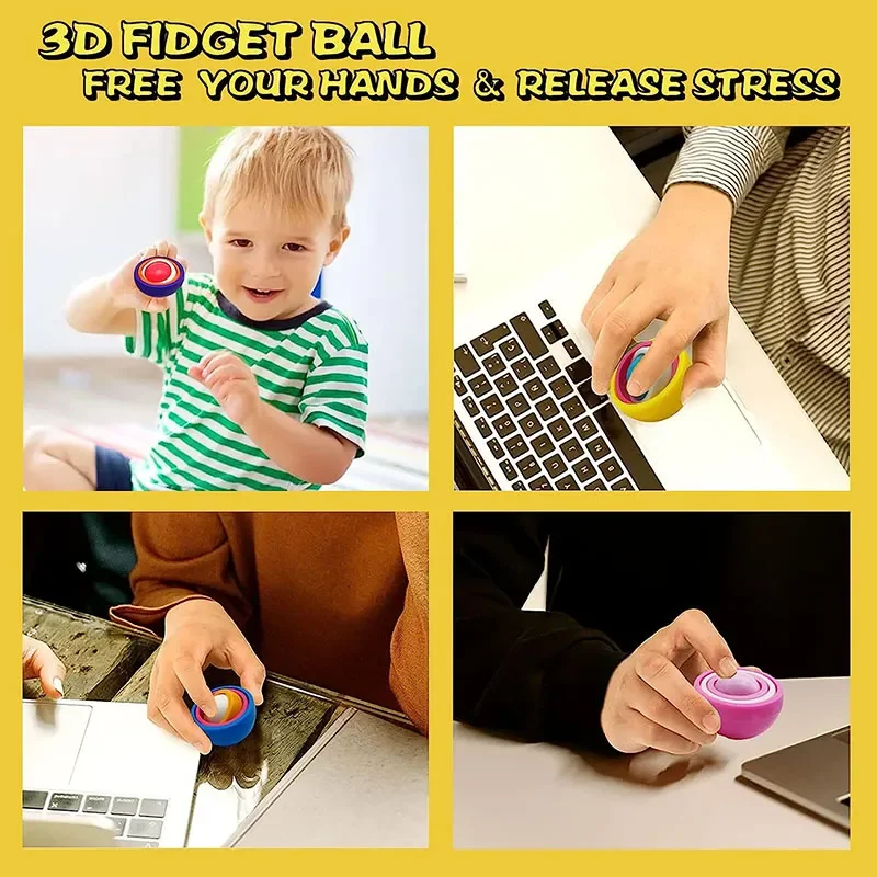 Giroscopio 3D sensorial para niños y adultos antiestrés - imagen 3