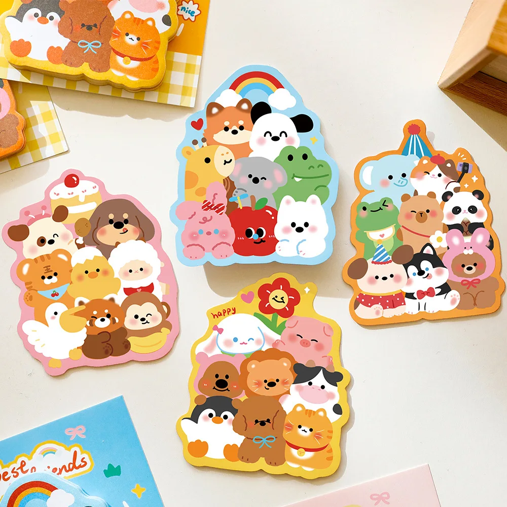 Notas adhesivas animales reutilizables para niños y estudiantes - imagen 4