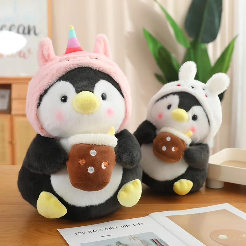 Peluche de pingüino Kawaii almohada suave para regalo de cumpleaños - imagen 2