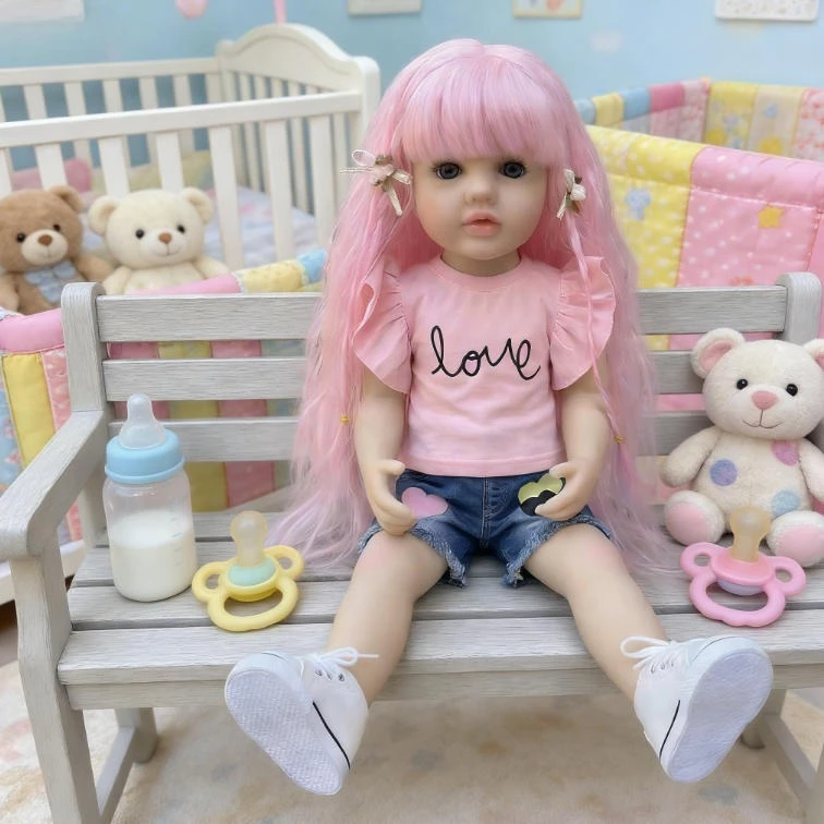 NPK Betty Muñeca Reborn de vinilo 3D con piel realista - imagen 2