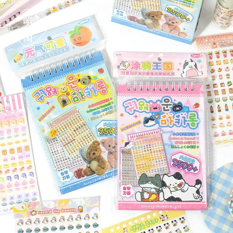 Libro de pegatinas kawaii DIY infantil – animales y K-pop - imagen 2