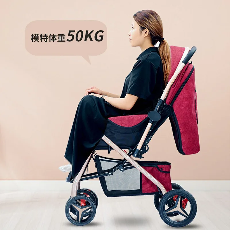 Cochecito ligero 2 en 1 para bebé – Plegable y reclinable - imagen 3