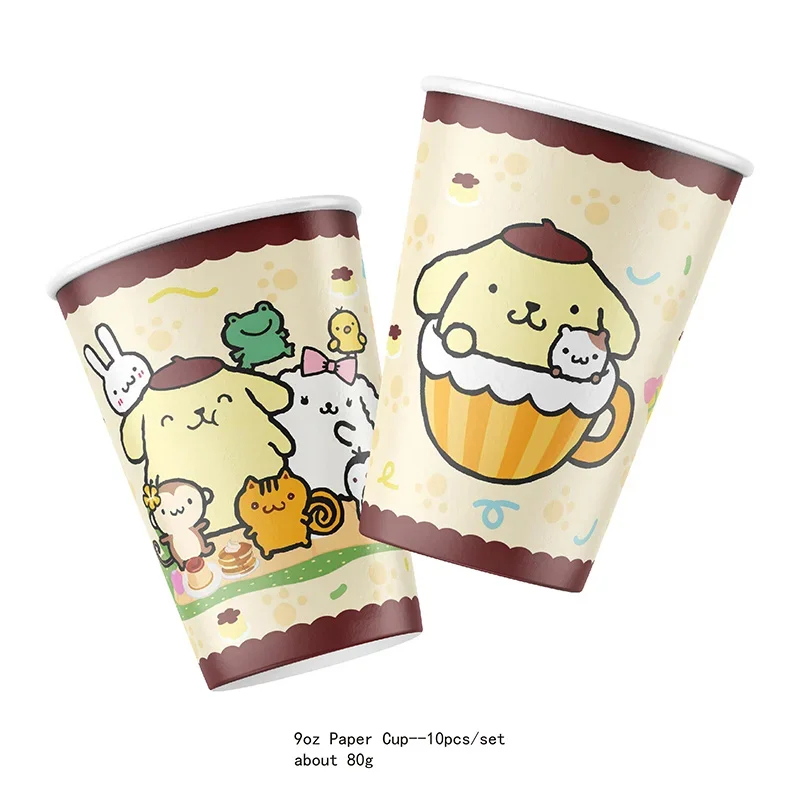 Vasos de papel de temática infantil