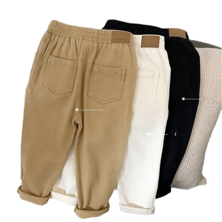 Pantalones casuales para niños – Color sólido - imagen 3