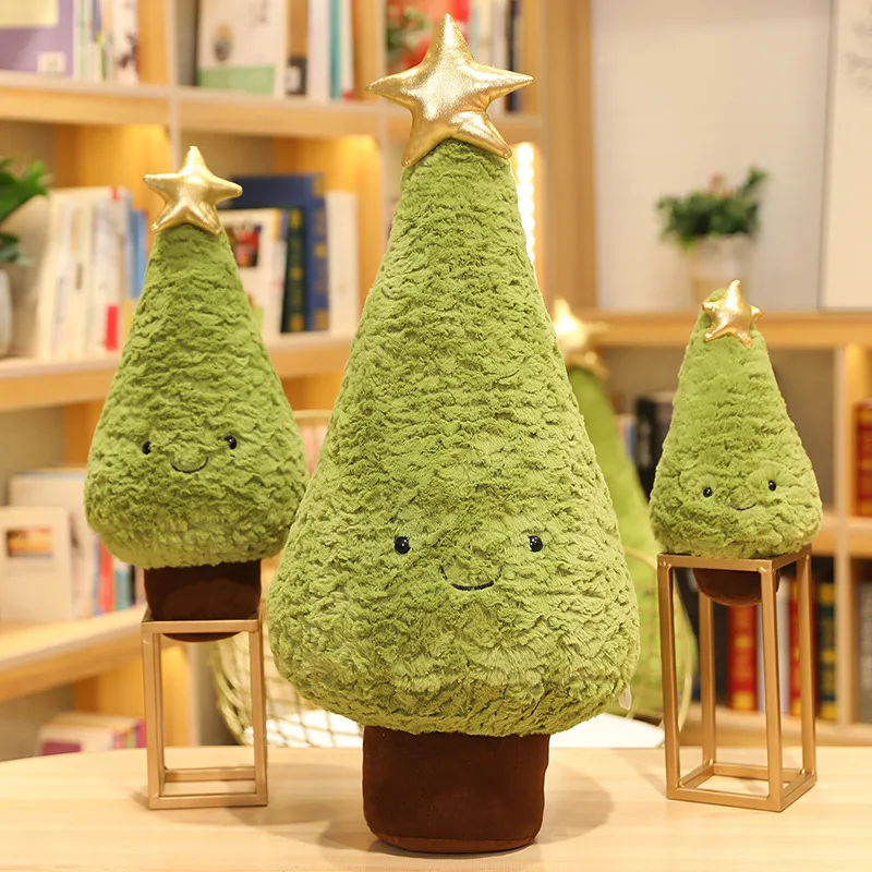 Peluche cojín árbol de Navidad en felpa siempreverde - imagen 2