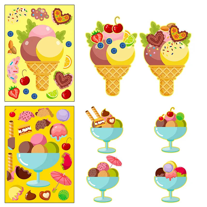 Pegatinas de helado para niños – Calcomanías creativas postre - imagen 4