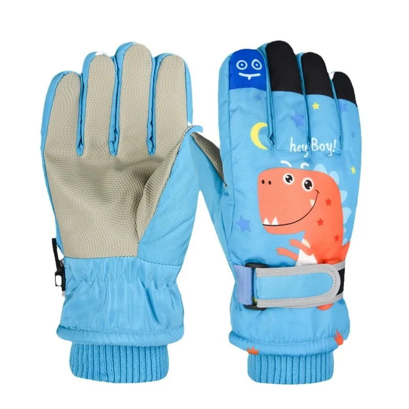 Guantes de esquí para niños impermeables con forro polar - imagen 3