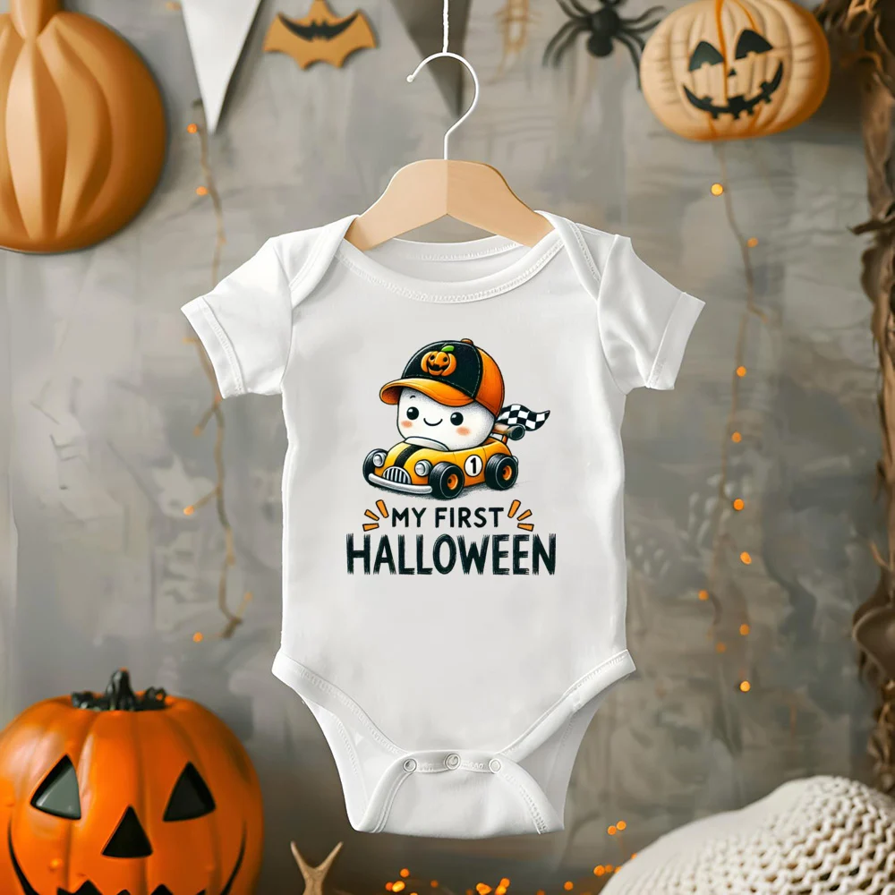 Mameluco bebé My 1st Halloween estampado de manga corta - imagen 5