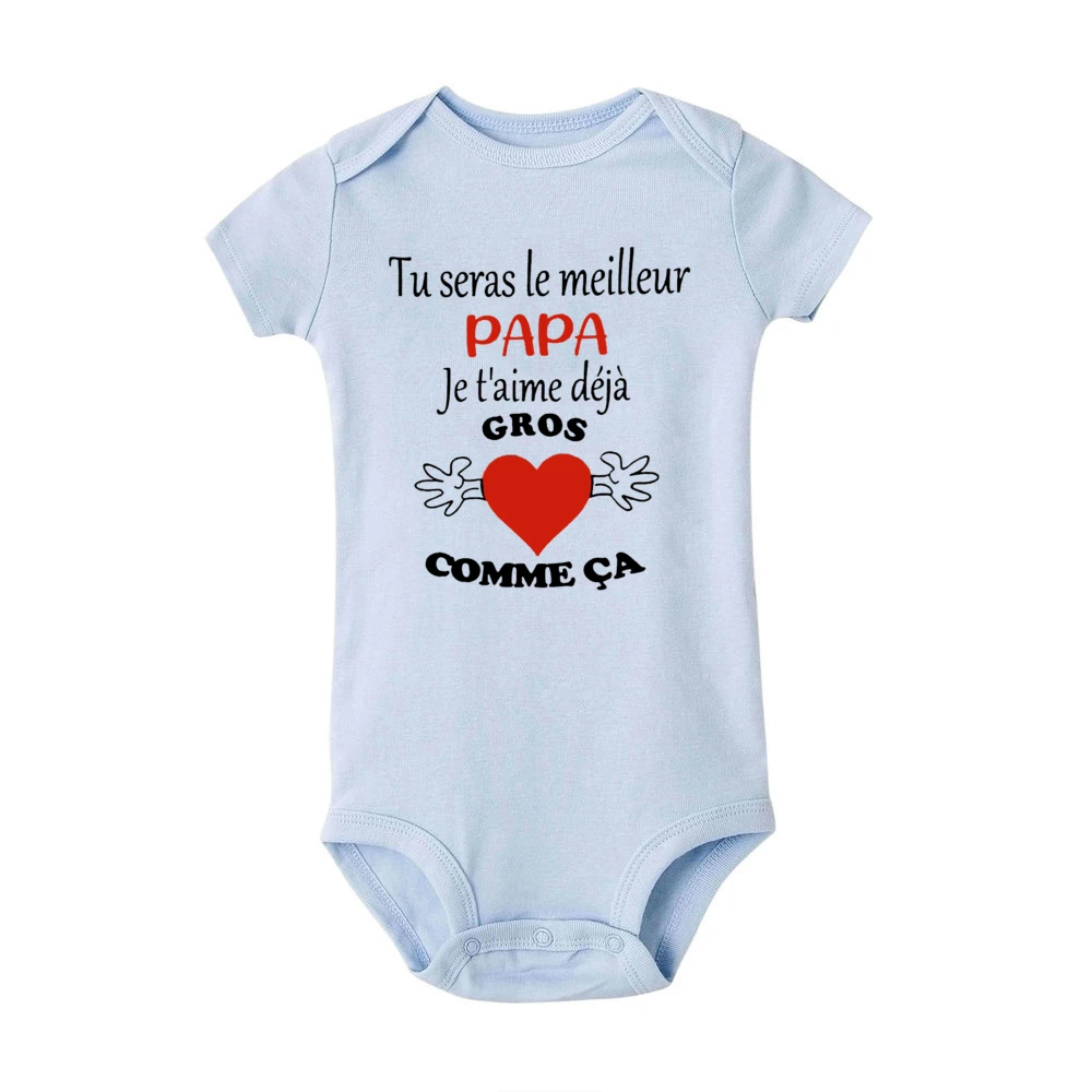 Pelele bebé en algodón estampado de manga corta para recién nacido - imagen 2