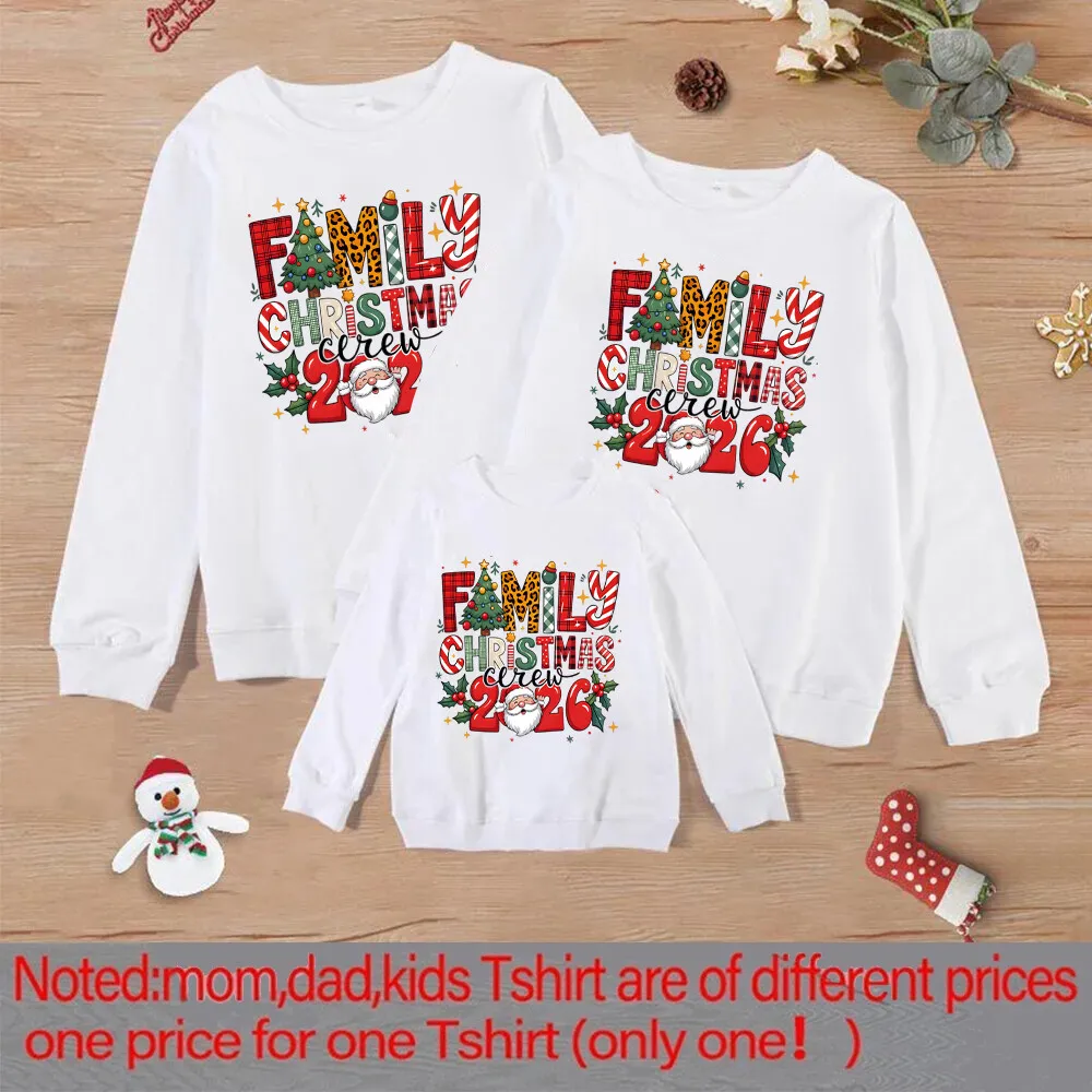 Estilo navideño familiar en sudadera