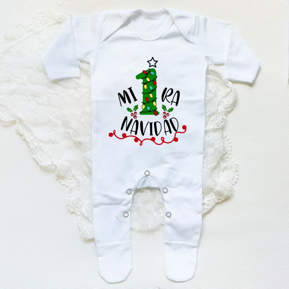 Pelele de Navidad para bebé: mono con estampado español - imagen 5