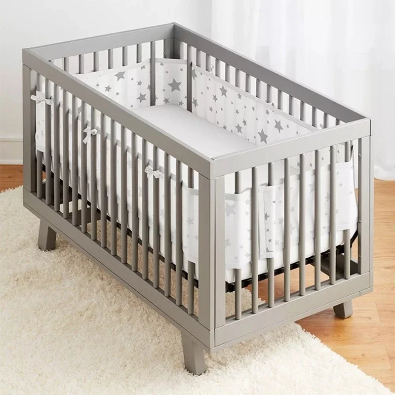 Protector de cuna transpirable lavable para bebé recién nacido - imagen 5