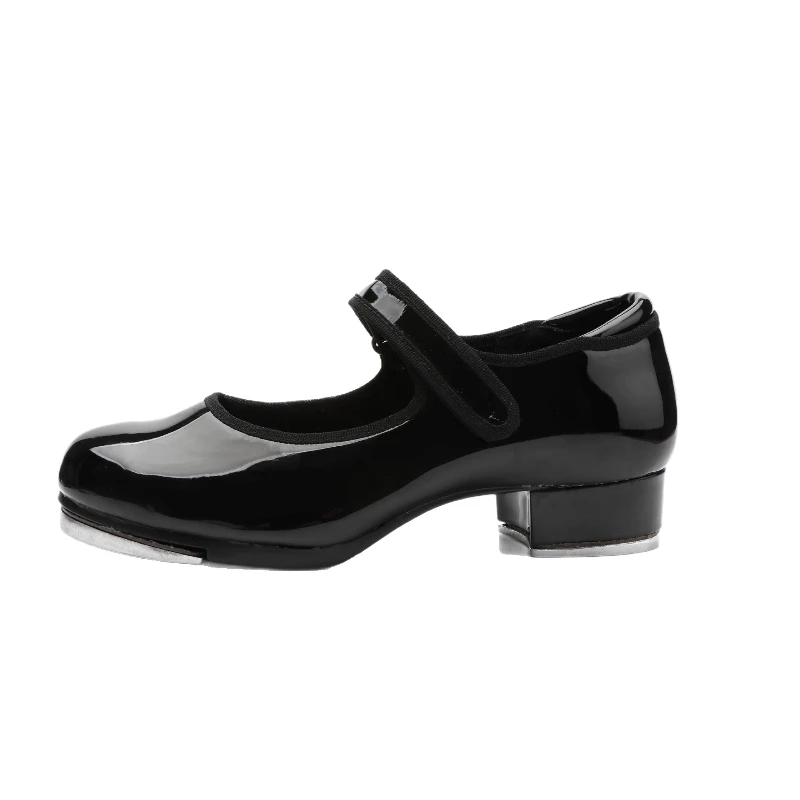 Zapatos de claqué para mujer antideslizantes con velcro y suela