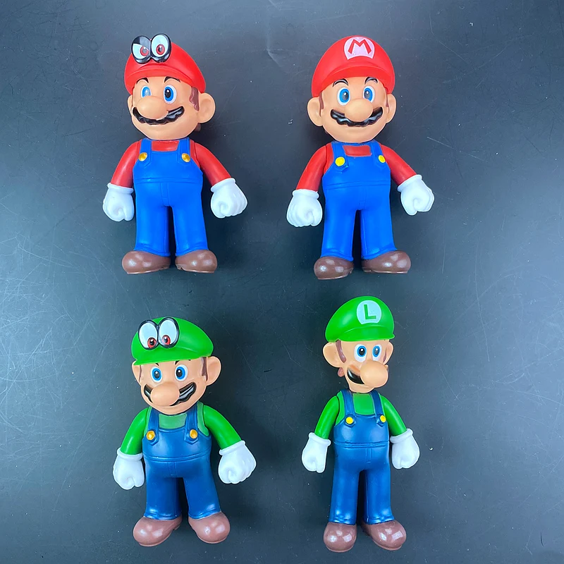Muñeca coleccionable Luigi Super Mario Bros estilo anime - imagen 2