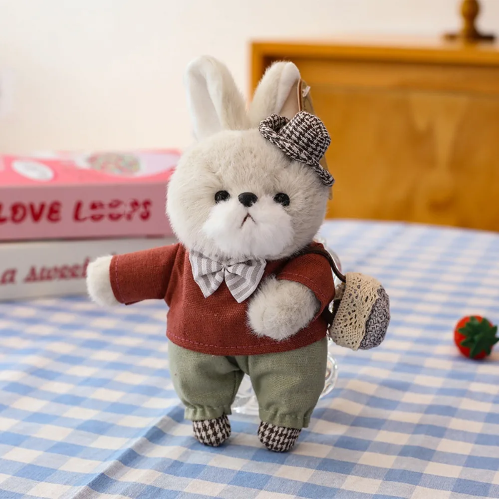 Llavero de peluche de conejo listo para enganchar