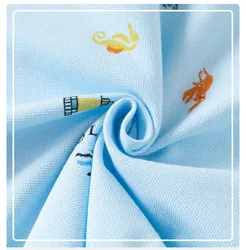 Camiseta polo infantil de verano estilo coreano con dibujos animados