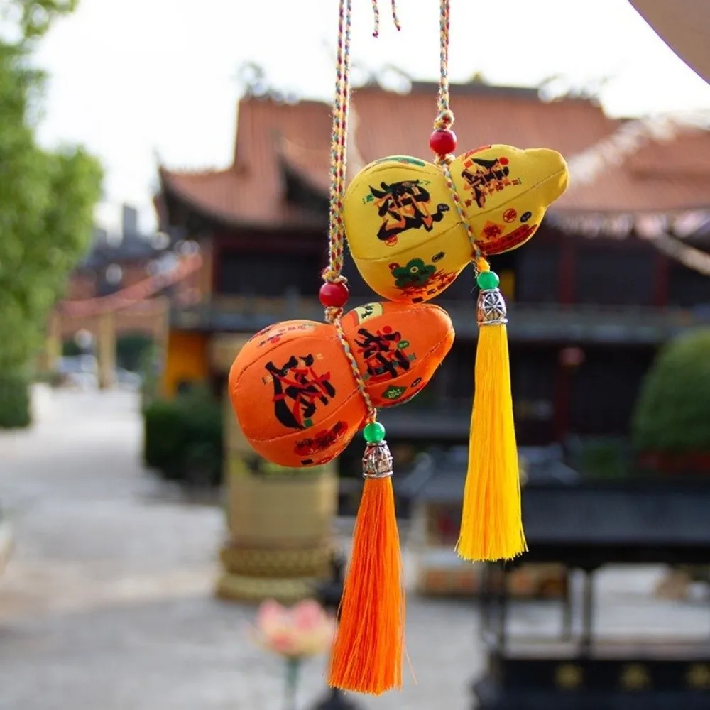 Bolgante aromático de calabaza para coche – Estilo oriental con borlas - imagen 3