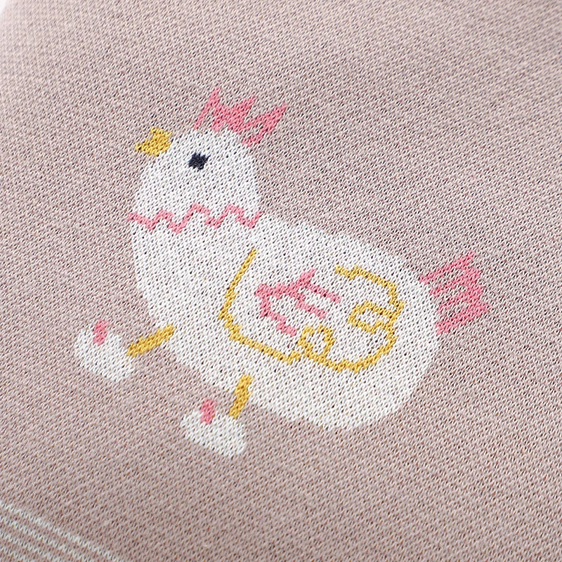 Manta de bebé para carrito y cuna con cuadros y dibujos - imagen 5