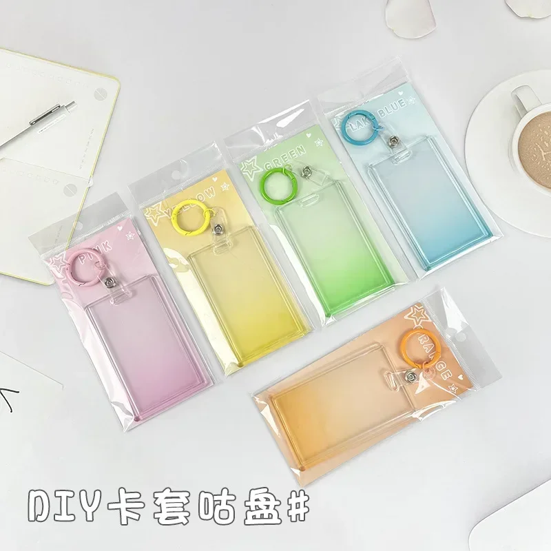 Soporte transparente para tarjetas escolares con cordón - imagen 2