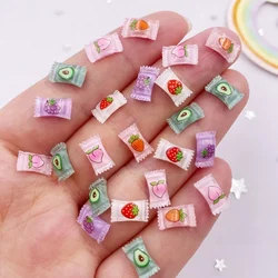Comida para casa de muñecas de resina: mini dulces coloridos