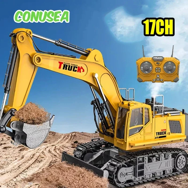Camión RC de excavadora de aleación con cucharón - imagen 4