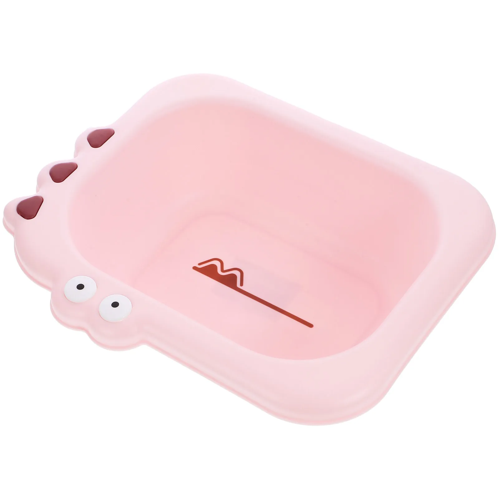 Lavabo para bebé rosa con dibujos para la cara, PP seguro fácil