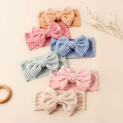 Turbante diadema lazo elástico accesorio cabello para bebé niña y niño