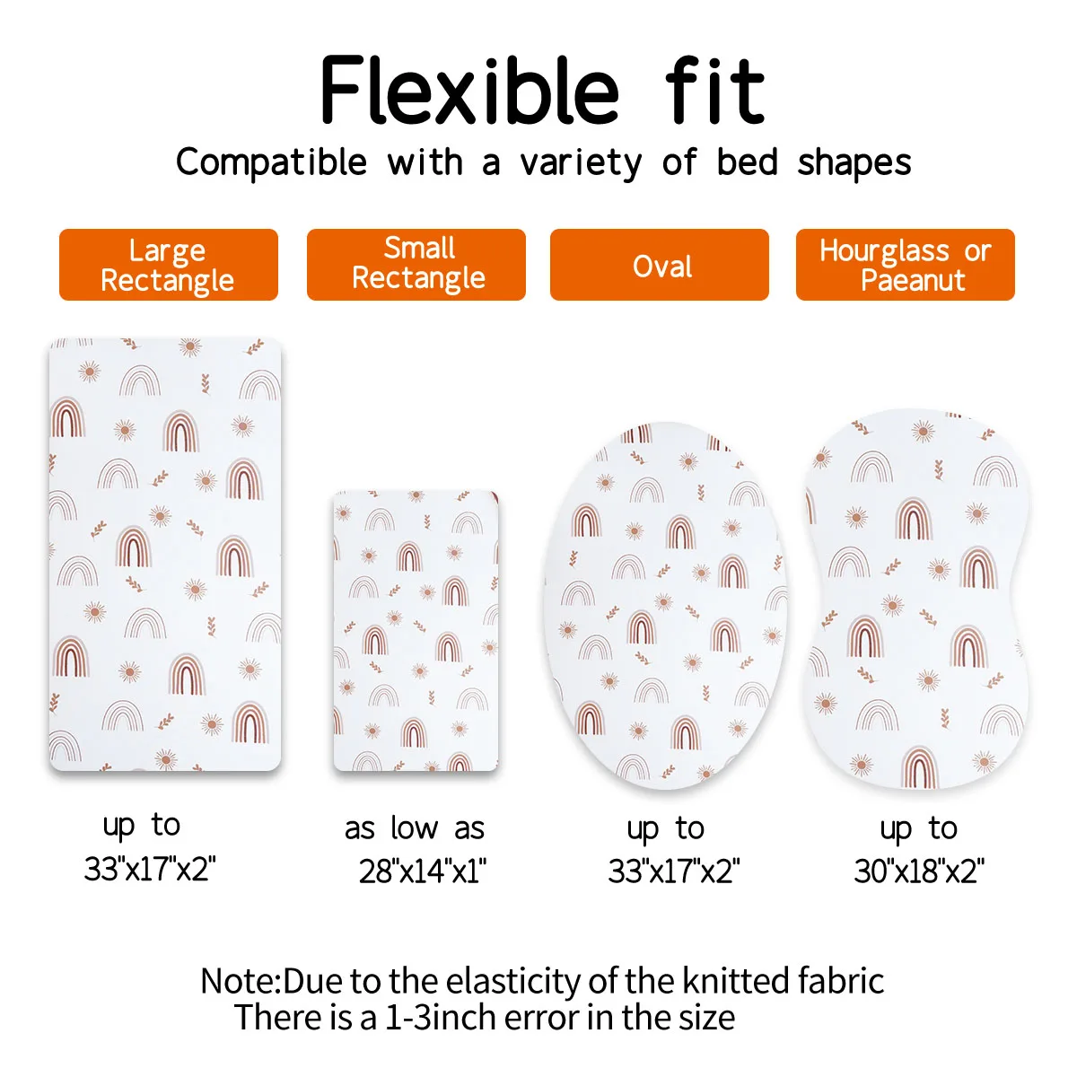 HappyFlute Funda de colchón elástica para bebé – Suave y extraíble - imagen 4