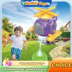 Aspersor de agua helicóptero para niños, juegos al aire libre