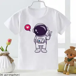 Camiseta espacial divertida para niño de 2 a 12 años – Estampado moderno