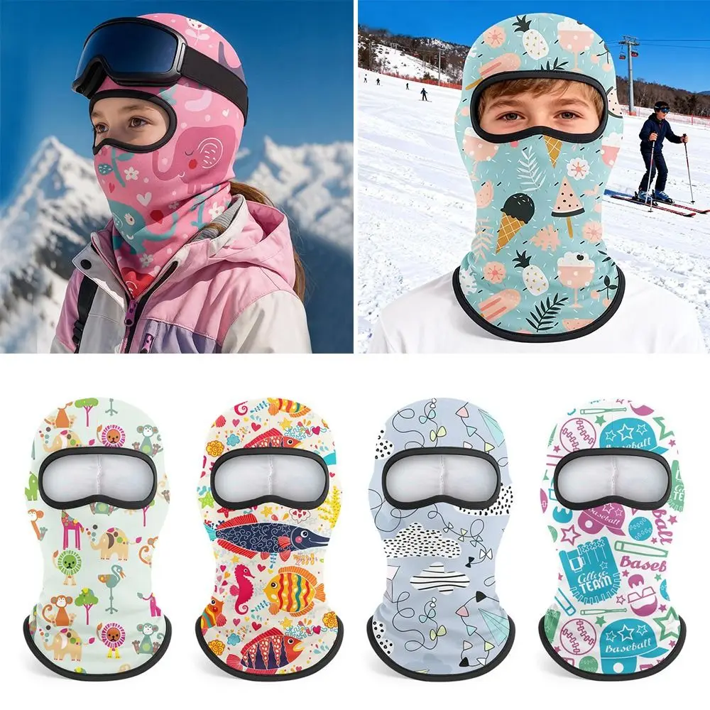 Pasamontañas de invierno para niños a viento, cubre cara motero - imagen 4