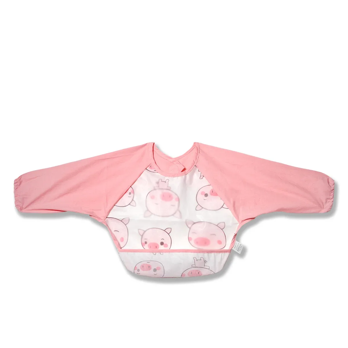Babero impermeable de manga larga para bebés con bolsillo - imagen 2