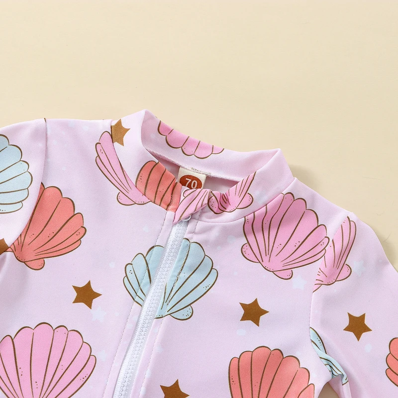 Estampado de conchas marinas en detalle