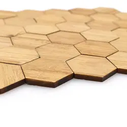 Baldosas bambú para casa de muñecas suelo miniatura escala 1/12